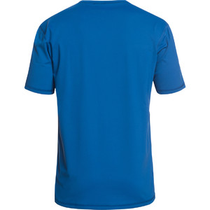 2019 Quiksilver Solid Streak Short Sleeve T-Shirt fit Rash Vest Electric Blue EQYWR03159